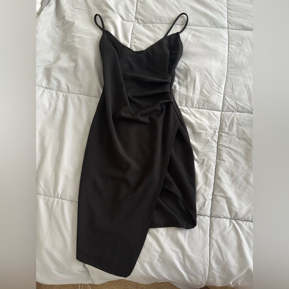 Windsor Asymmetrical Black Dress